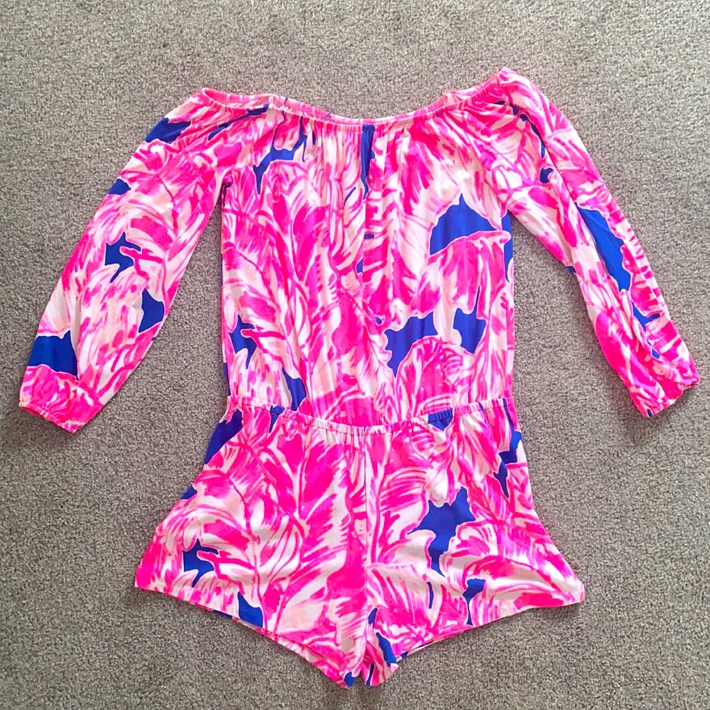 Lilly Pulitzer Off-the-Shoulder Romper